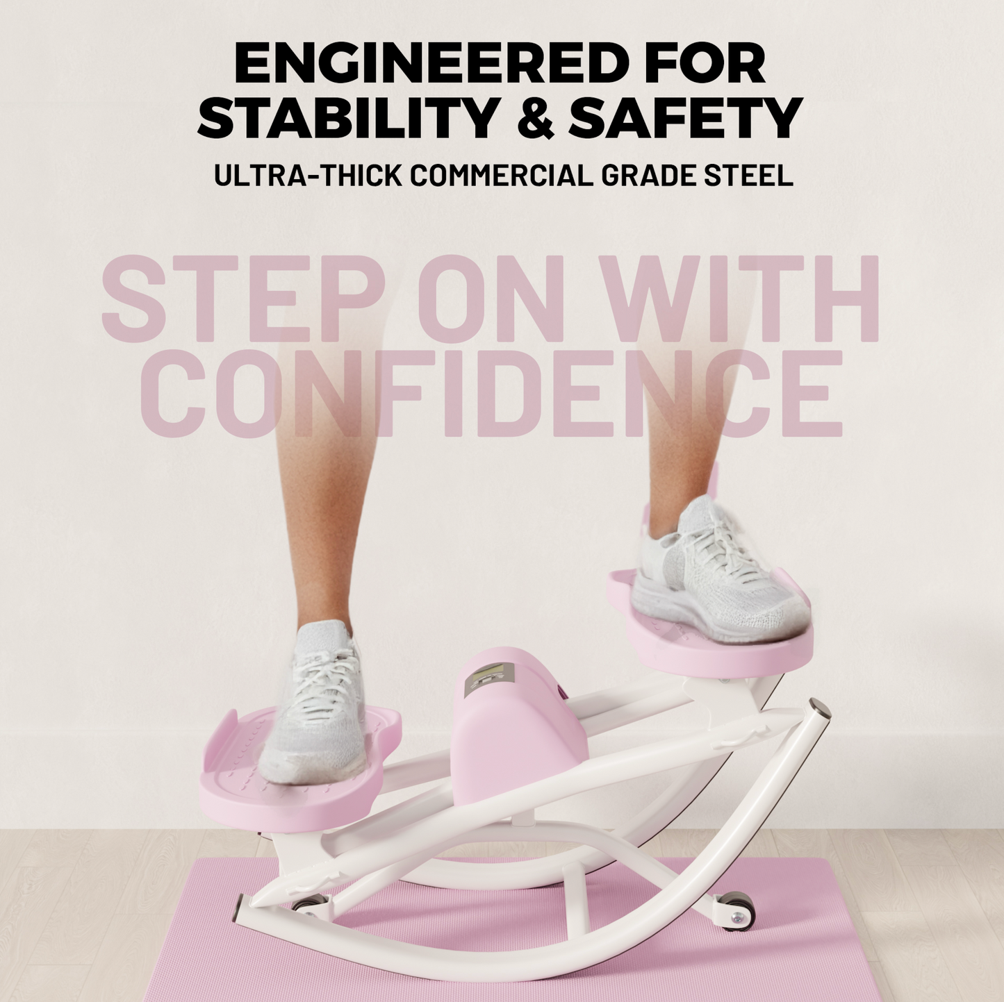 Aevura Studio RockStep Pro – Compact Full-Body Home Fitness Stepper